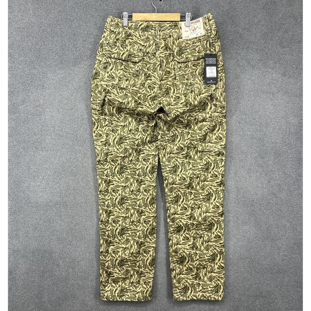 True Religion Cargo pants Men's 30 X 32‎ Abstract Camo Hunting camouflage